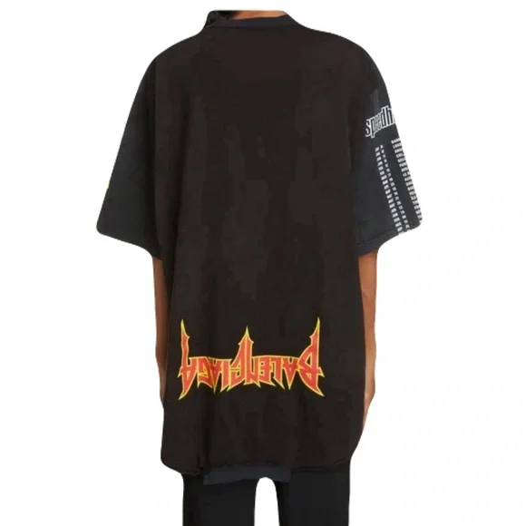 BALENCIAGA Speed Hunter Upside Down Oversized Short Sleeve T-shirt